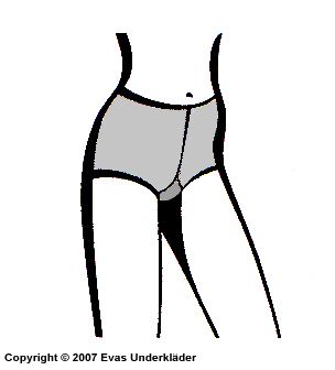 Pantyhose with a cross hatch design